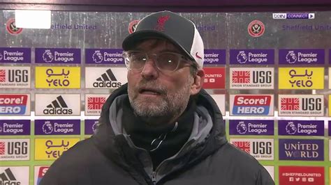 Jurgen Klopp post match Interview after winning against Sheffield