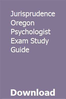 Jurisprudence oregon psychologist exam study guide. - 1980 jeep cj7 factory service manual.