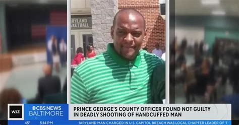 Jury acquits officer in Maryland county’s first police murder charge in shooting handcuffed man