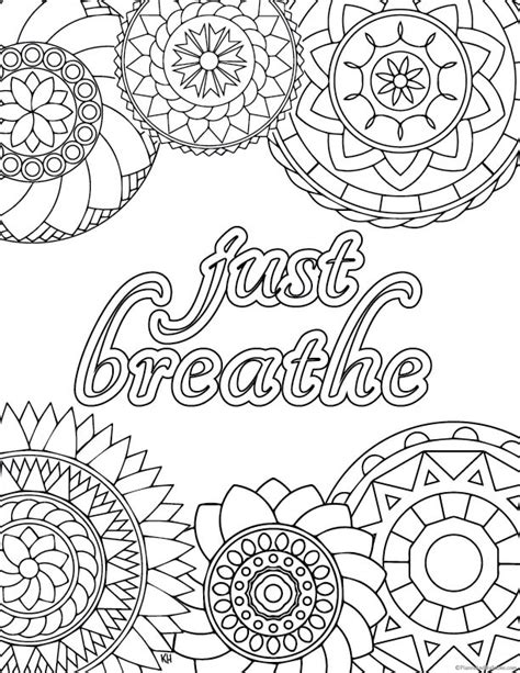 Just Breathe Coloring Page Free Printable Coloring Pages for Kids