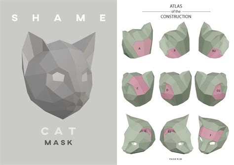 Just In Time For Halloween Low Poly Animal Masks Modular 4