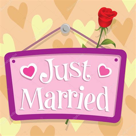 Just Married Sign Pictures, Images and Stock Photos