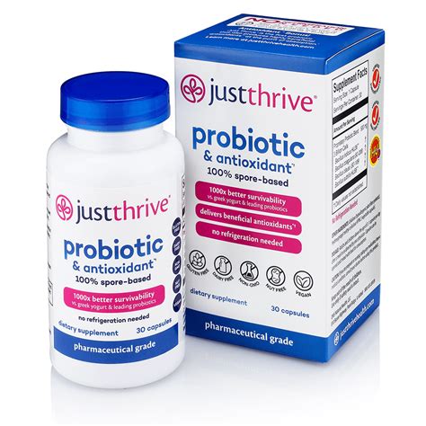 Just thrive. Just Thrive® is passionate about good health, & we ensure the integrity and quality of our products. That’s why we’re proud to stand behind every sale with a 100% customer satisfaction “Bottom of the Bottle” Guarantee. Facebook; YouTube; Instagram; Twitter; Just Thrive. Probiotic 
