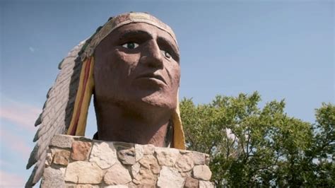 Just who does the giant statue in Indian Head, Saskatchewan