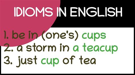 Just your cup of tea - Idioms by The Free Dictionary