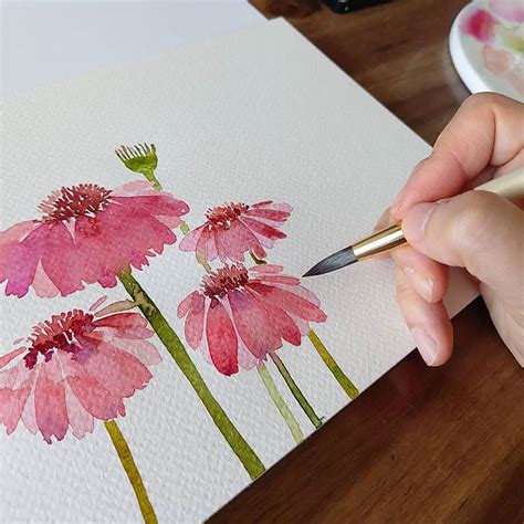 Download Just Add Watercolor Flowers Easy Techniques And Beautiful Patterns For True Beginners By Robin Pickens