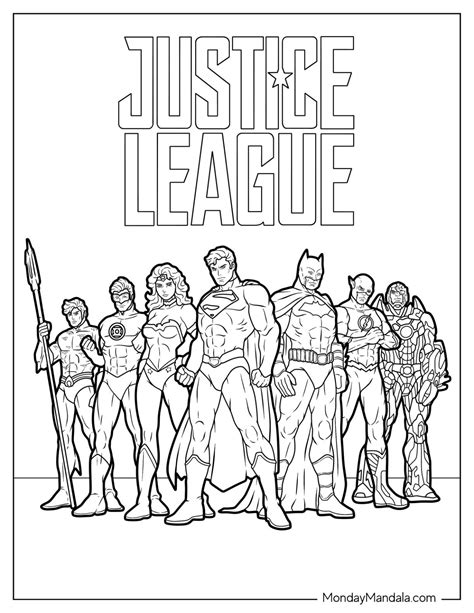 Justice League Coloring Pages