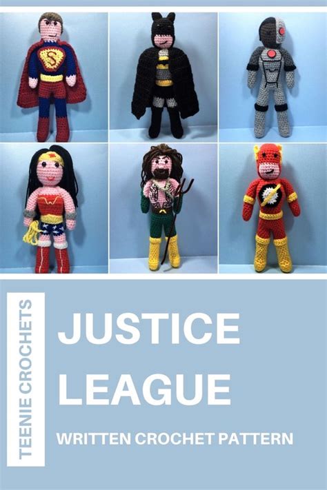 Justice League Written Crochet Pattern