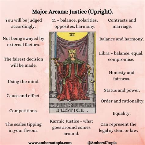 Justice as a Person (Upright & Reversed) Tarot Card Meaning