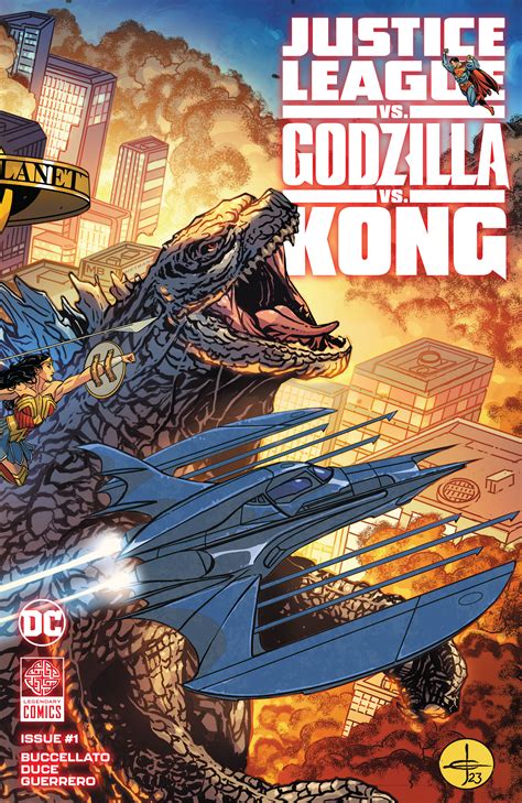 Justice league vs. godzilla vs. kong. Language. Justice League vs. Godzilla vs. Kong or JL vs. GvK is an animated action-adventure crossover superhero monster film. It is an animated standalone crossover adaption based on the 7-comic book-issue crossover series of the same name produced by Warner Bros. Animation and DC Entertainment in collaboration with Legendary Entertainment. 