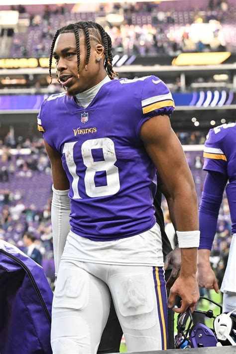 Justin Jefferson could play for the Vikings this week after a chest injury from a hard hit