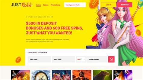 Justspin Canada online casino