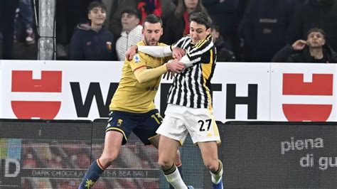 Juventus draws at Genoa and misses chance to return to top of Serie A