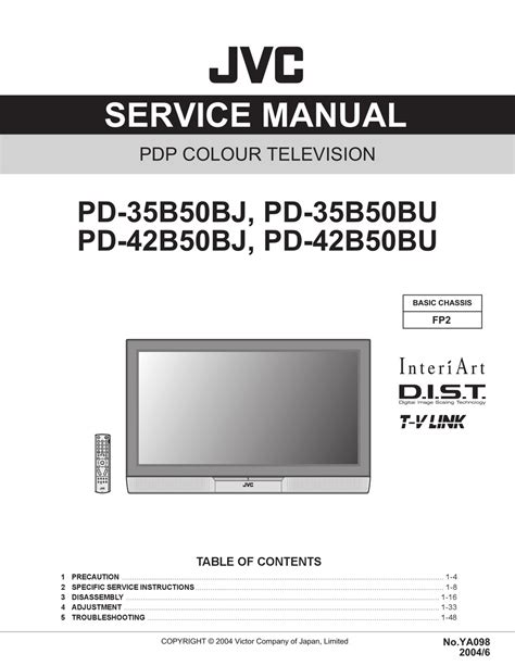 Jvc 35b50bj 42b50bj pd35b50bu plasma tv service manual. - Aspekte der schulung in der laufbahn eines bodhisattva.