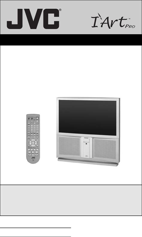 Jvc av 56wp84 projection tv service manual. - Montessori at home guide a short guide to a practical.