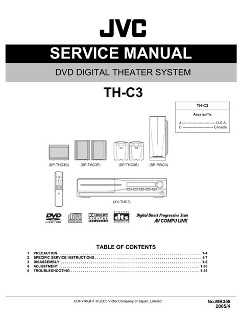 Jvc dvd digital theater system th c3 manual. - Législation du commerce des plantes dans les differents pays..