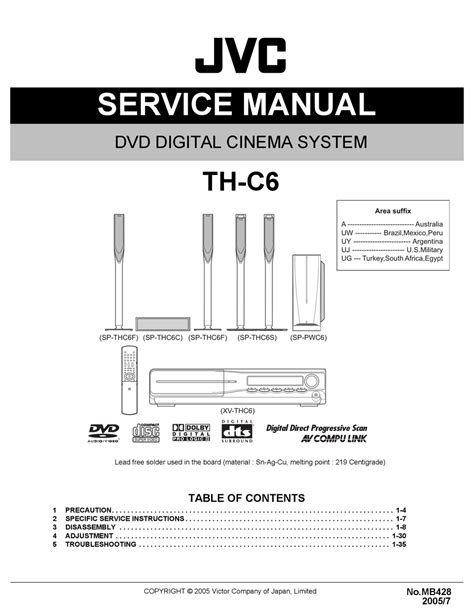 Jvc dvd digital theater system th c6 manual. - Sony ericsson t28 world service repair manual.