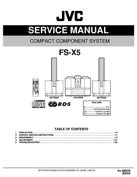 Jvc fs x5 compact component system repair manual. - Yamaha tt r125 ttr125 tt r 125 2000 2012 service repair manual.