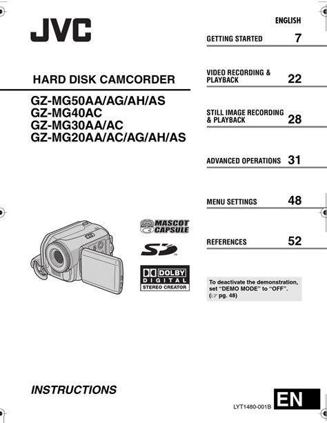 Jvc hard disk camcorder gz mg20aa manual. - Notte di ulisse di james joyce..