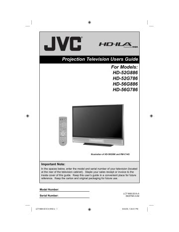 Jvc hd 52g786 rear projection tv service manual. - Yamaha badger 80 manuale di servizio.