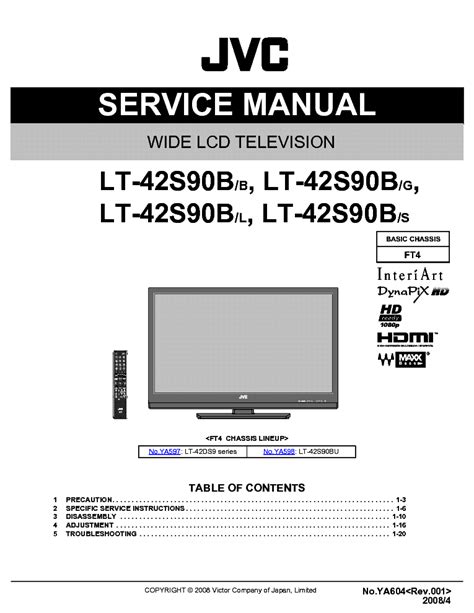 Jvc lt 42s90b download del manuale di servizio della tv lcd. - 2011 infiniti g37 convertible owners manual.