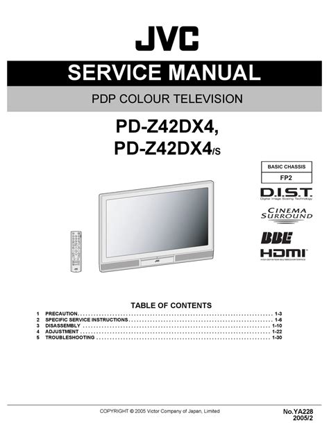 Jvc pd z42dx4 plasma tv service manual download. - Rns 510 touchscreen navigation system manual.