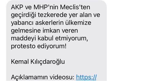 Kılıçdaroğlu’ndan yurttaşlara SMS: Protesto ediyorum