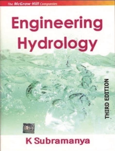 K 3rd By Subramanya Engineering Edition Hydrology
