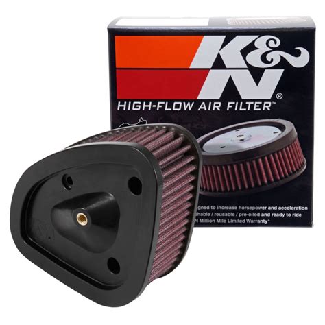 Also, a clogged filter reduces acceleration by up to 10%. So the K&N filter will let your bike get going faster. A K&N motorcycle air filter. Replacing the stock air filter with a K&N filter guarantees better fuel economy. Better airflow translates into an improved throttle response, reducing fuel consumption.. 