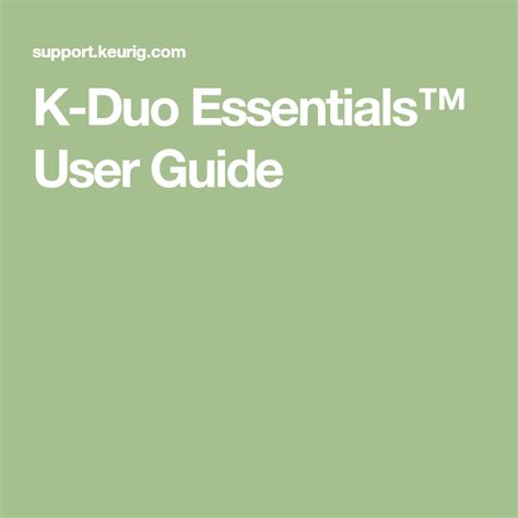 K duo instructions. 