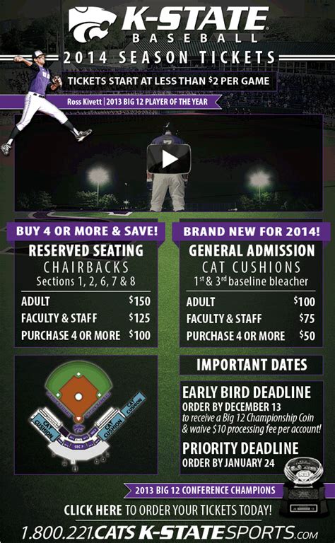 K state baseball tickets. The most comprehensive coverage of KU Baseball on the web with highlights, scores, game summaries, schedule and rosters. Powered by WMT Digital. ... Ticket Office: 785-864-3141 Gameday. Facilities. Allen Fieldhouse ... Free State 31: Parker Grant: RHP: R/R ... 
