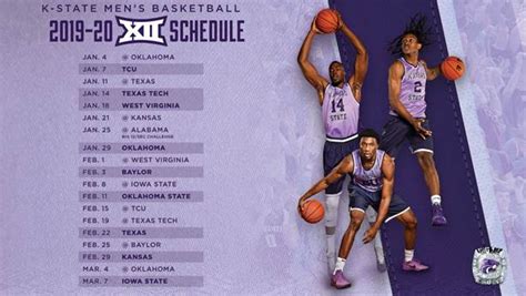 Manhattan, Kan. L 71-78. 3/9/2022. vs. West Virginia. L 67-73. The official 2021-22 Men's Basketball schedule for Big 12 Conference.. 