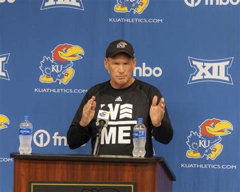 K u football coach. Mar 18, 2023 · Kansas coach Bill Self will miss the No. 1-seeded Jayhawks' second-round 2023 NCAA Tournament game on Saturday vs. No. 8 seed Arkansas as he continues to recover from a recent hospital stay. Self ... 