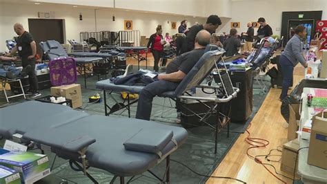 K-SHE 95 hosts blood drive, expects around 2,000 weekend donors