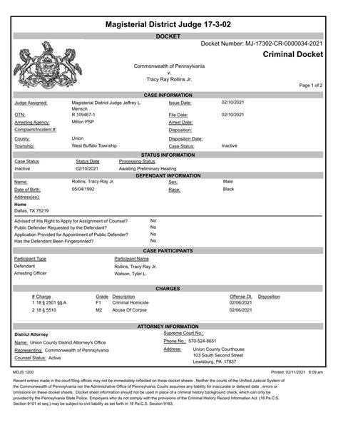 K105 court docket. Search returns on our public website will include complete case information for civil, criminal and traffic cases for which we have electronic records, except for cases that are confidential and exempt from public records law. There are many search criteria that can be used; once you select a case from a search return, you will be able to view ... 