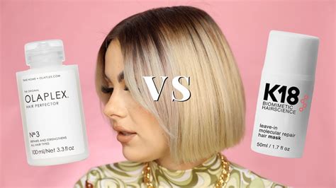 K18 vs olaplex. Mar 7, 2024 · Here, PureWow’s Editor-in-Chief, Jillian Quint, tests two popular products—K18’s Leave-In Molecular Repair Hair Mask vs Olaplex’s No. 3 Hair Repair Perfector—to see which one comes out ... 