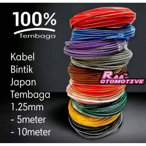 Kabel Single Otomotif Original Japan Bintik - Tembaga - raincitystudios.com