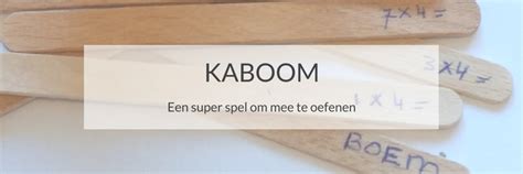 KABOOM, een super spel om mee te oefenen - Juf Caatje