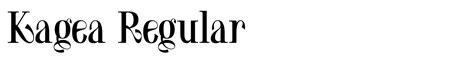 Kagea Regular Font - Exfont - Download fonts - muktibox.com