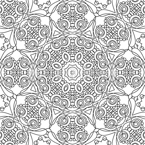 Kaleidoscopic Outlines Seamless Vector Pattern Design - muktibox.com