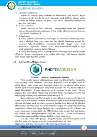Kalibrasi Kamera dengan PhotoModeler - wintechmobiles.com