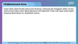 Kapal selam dapat berada pada posisi terapung, mel... - Roboguru - wintechmobiles.com