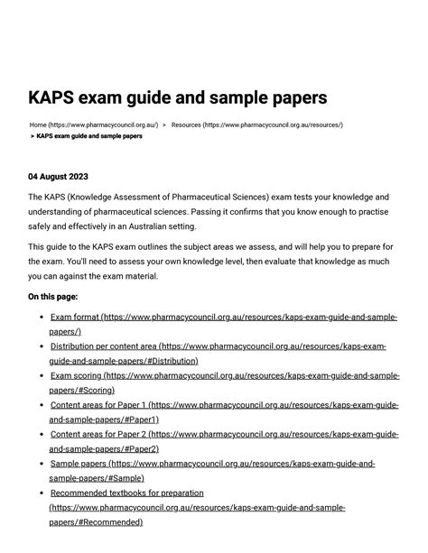 KAPS-Paper-1 Prüfungs Guide