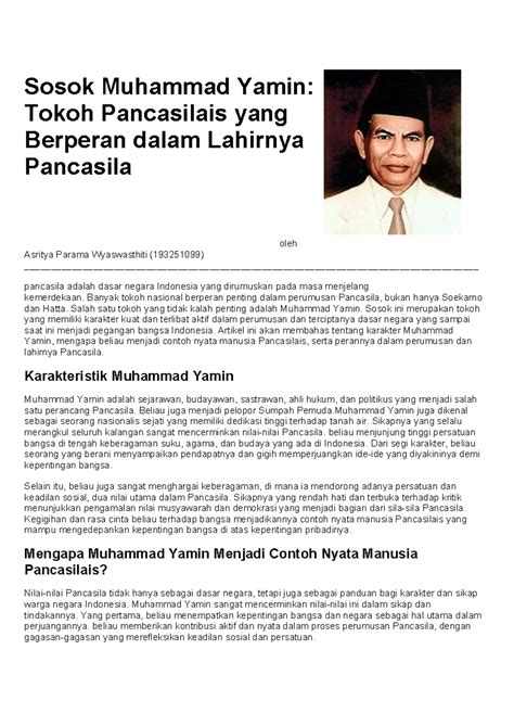 Karakter Muhammad Yamin - wintechmobiles.com