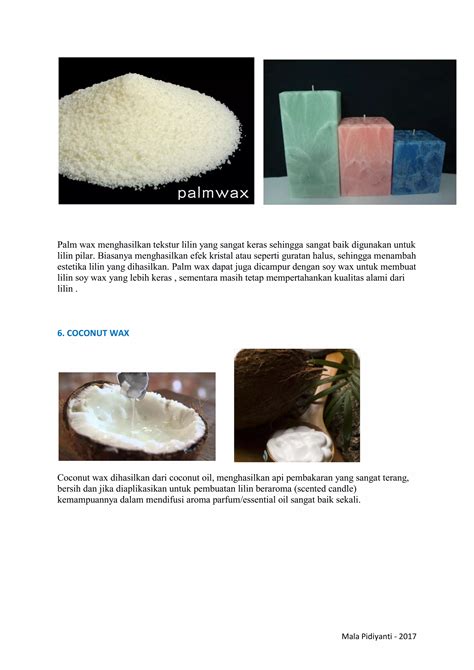Karakteristik wax dalam pembuatan lilin | PDF - wintechmobiles.com