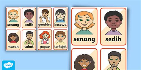 Kartu Gambar Emosi - GRATIS - Twinkl - muktibox.com