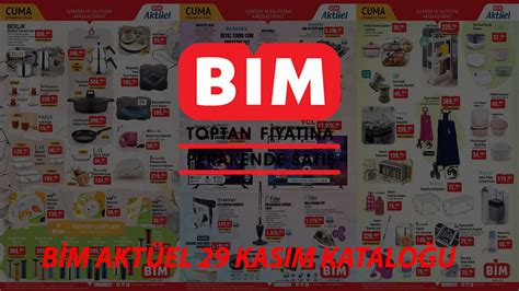 KASIM AYININ SON İNDİRİMİ: BİM Aktüel 29 Kasım Cuma . 