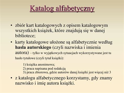 KATALOG ALFABETYCZNY