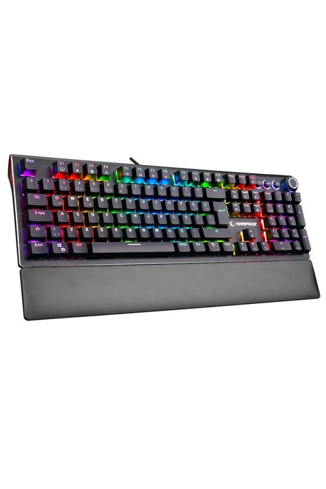 KB-R92 THUNDER Siyah USB Bilek Destekli Blue.