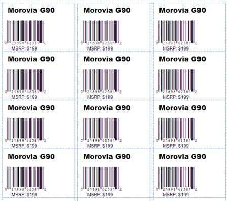 KB10607 Tutorial Printing Sheets of Bar Code Labels